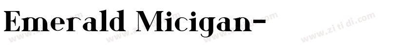 Emerald Micigan字体转换